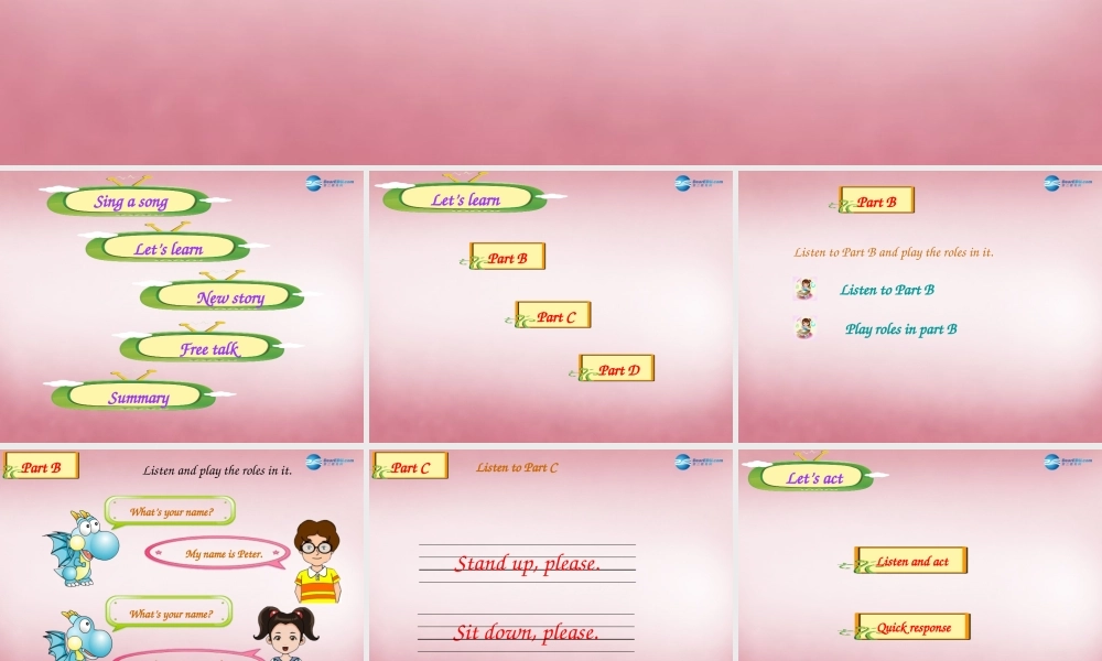 三年级英语上册 Unit3 What’s your name课件1 （新版）湘少版