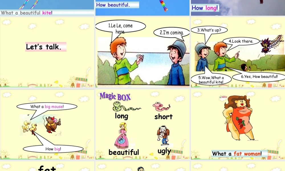 三年级英语下册 Lesson L What a beautiful kite课件2 川教版（三起）-川教版小学三年级下册英语课件