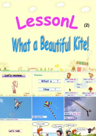 三年级英语下册 Lesson L What a beautiful kite课件2 川教版（三起）-川教版小学三年级下册英语课件