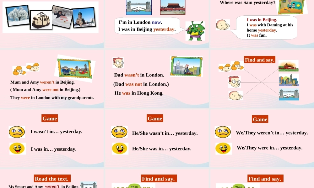 三年级英语下册 module 9 Unit 2 He was in Hong Kong课件3 外研版（一起）-外研版小学三年级下册英语课件