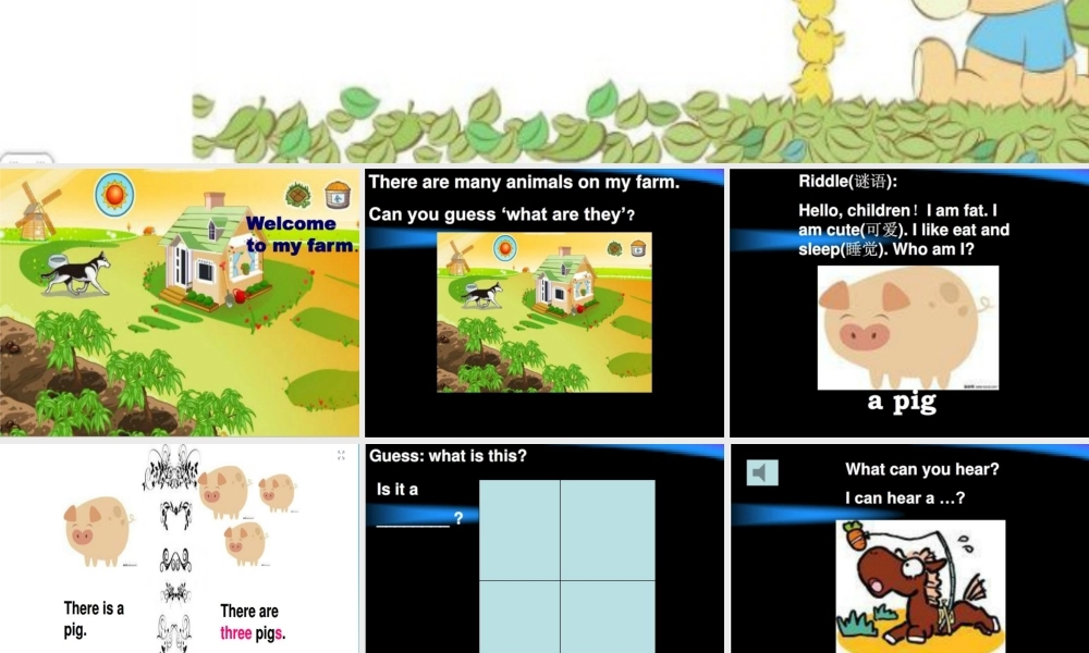 三年级英语下册 Lesson M Animals on the farm课件1 川教版（三起）-川教版小学三年级下册英语课件