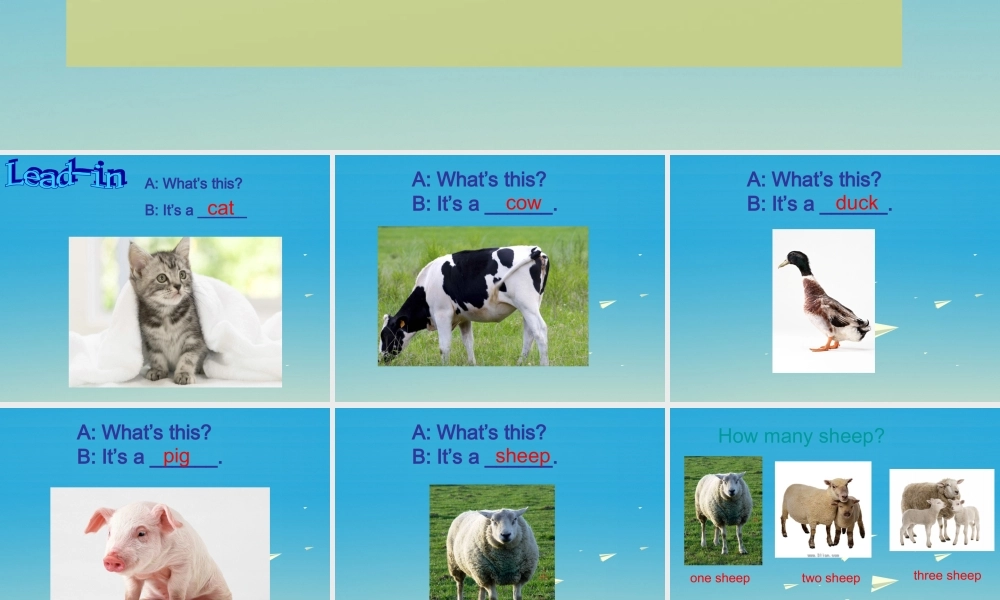 三年级英语下册 Lesson M Animals on the farm课件2 川教版（三起）-川教版小学三年级下册英语课件