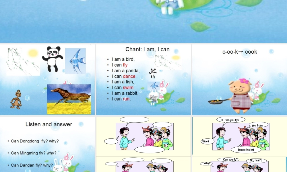 三年级英语下册 Lesson O Can you fly课件2 川教版（三起）-川教版小学三年级下册英语课件