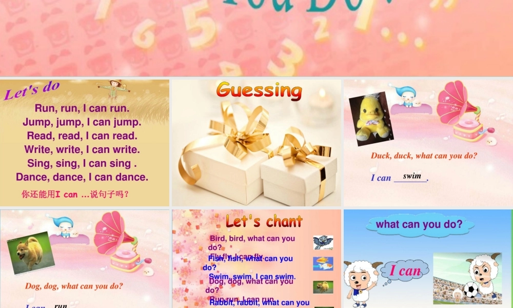 三年级英语下册 Lesson P What can you do课件 川教版（三起）-川教版小学三年级下册英语课件