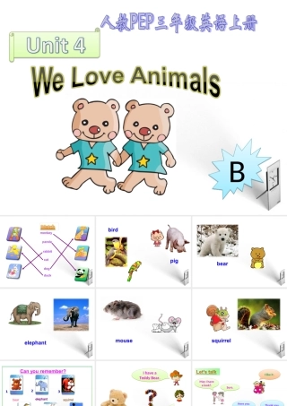 三年级英语上册 Unit4 partB课件 人教PEP