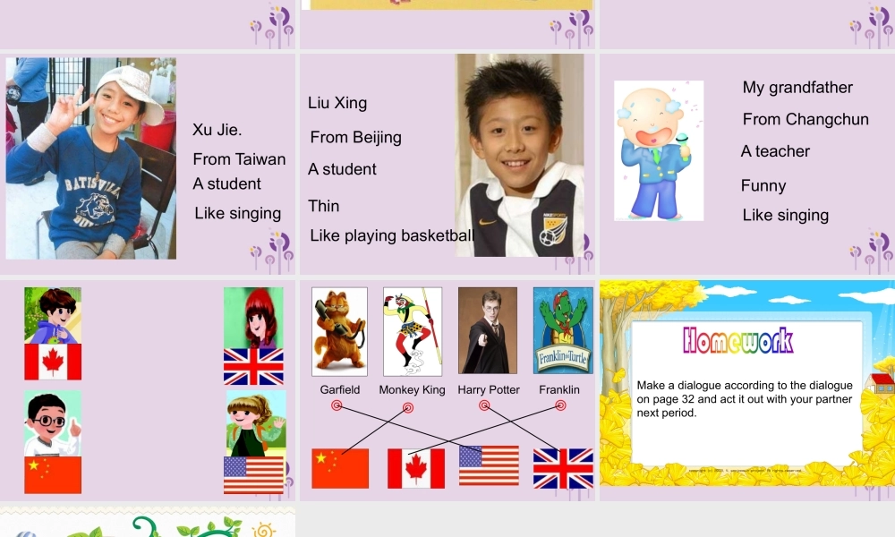 三年级英语下册 Recycle 1 （第1课时）课件 人教PEP版-人教PEP小学三年级下册英语课件