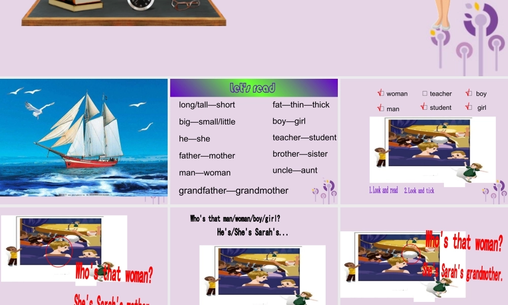 三年级英语下册 Recycle 1 （第3课时）课件 人教PEP版-人教PEP小学三年级下册英语课件