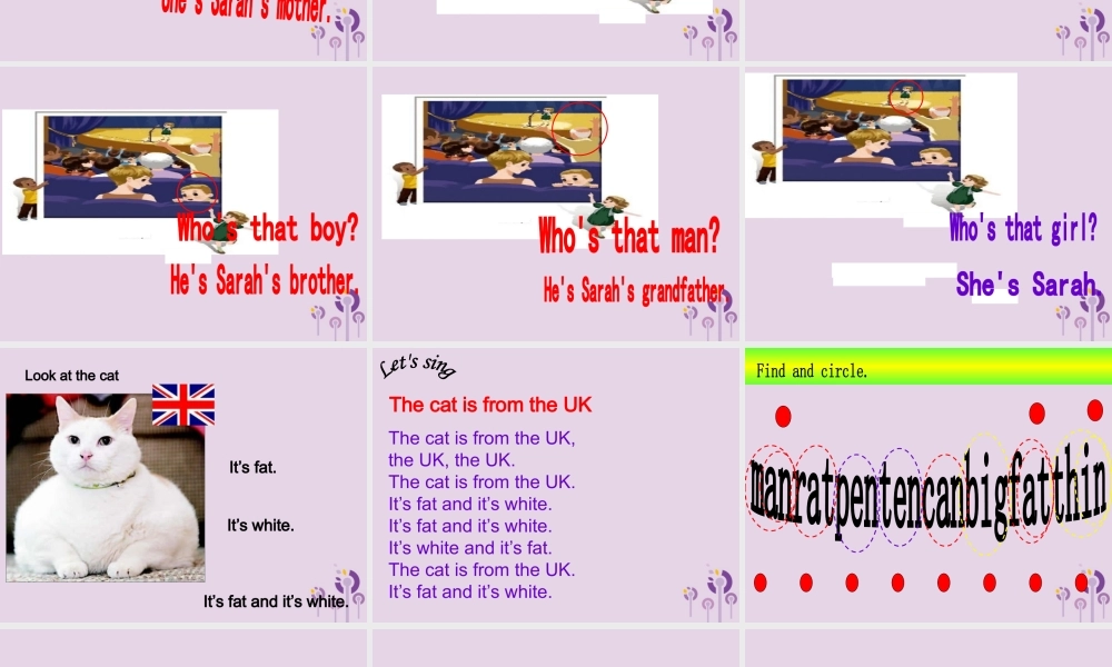 三年级英语下册 Recycle 1 （第3课时）课件 人教PEP版-人教PEP小学三年级下册英语课件