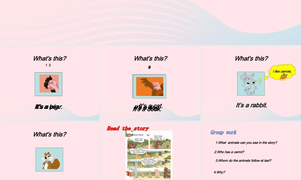 三年级英语上册 Unit4 We love animals第六课时课件 人教PEP-人教PEP小学三年级上册英语课件