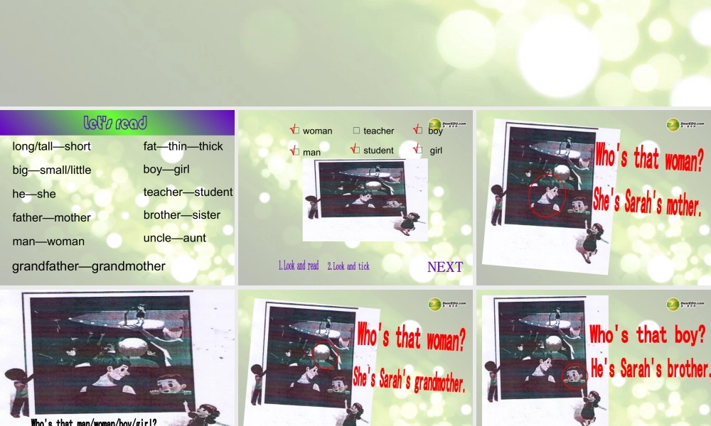 三年级英语下册 Recycle 1 第三课时课件 人教PEP（标准版）