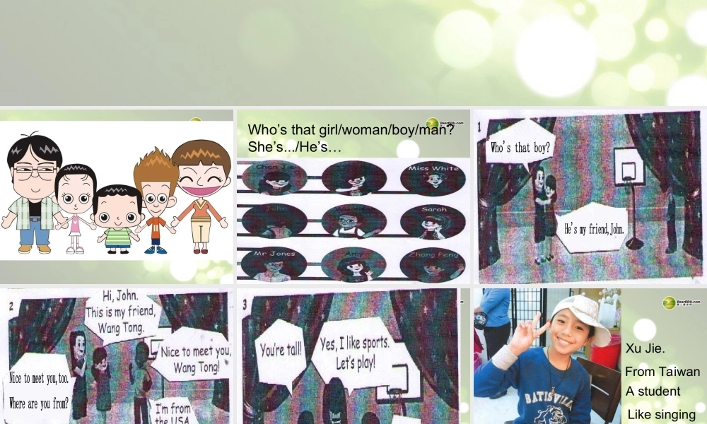 三年级英语下册 Recycle 1 第一课时课件 人教PEP（标准版）