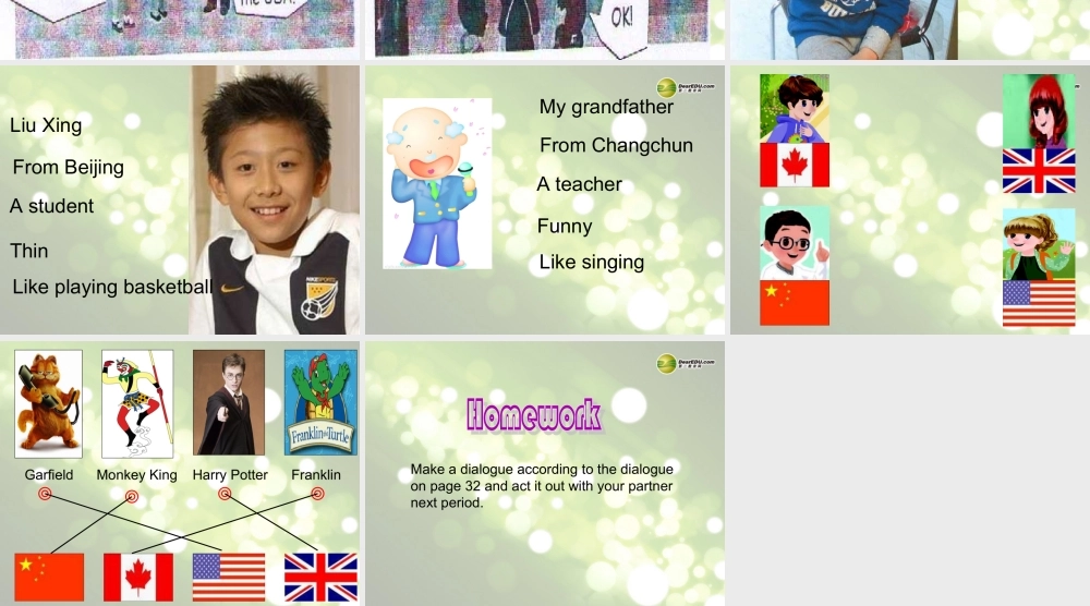 三年级英语下册 Recycle 1 第一课时课件 人教PEP（标准版）