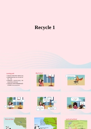 三年级英语下册 Recycle 1教学课件 人教PEP-人教PEP小学三年级下册英语课件