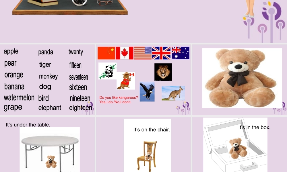 三年级英语下册 Recycle 2 （第3课时）课件 人教PEP版-人教PEP小学三年级下册英语课件