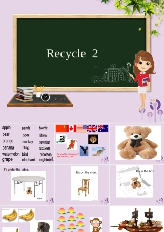 三年级英语下册 Recycle 2 （第3课时）课件 人教PEP版-人教PEP小学三年级下册英语课件