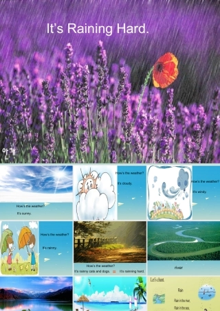 三年级英语下册 Lesson X It's raining hard课件2 川教版（三起）-川教版小学三年级下册英语课件