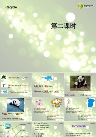 三年级英语下册 Recycle1 第二课时课件 人教PEP（标准版）