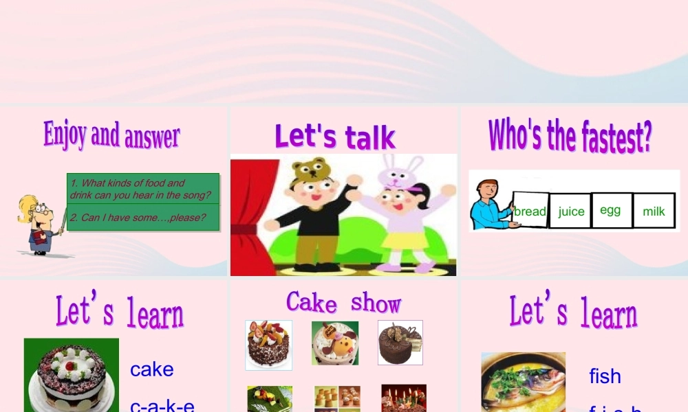 三年级英语上册 Unit5 Let’s eat第五课时课件 人教PEP-人教PEP小学三年级上册英语课件