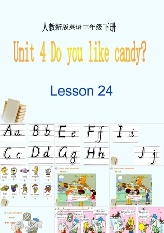 三年级英语下册 Lesson24课件 人教新版