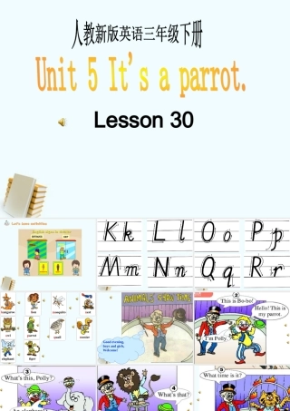 三年级英语下册 Lesson30课件 人教新版