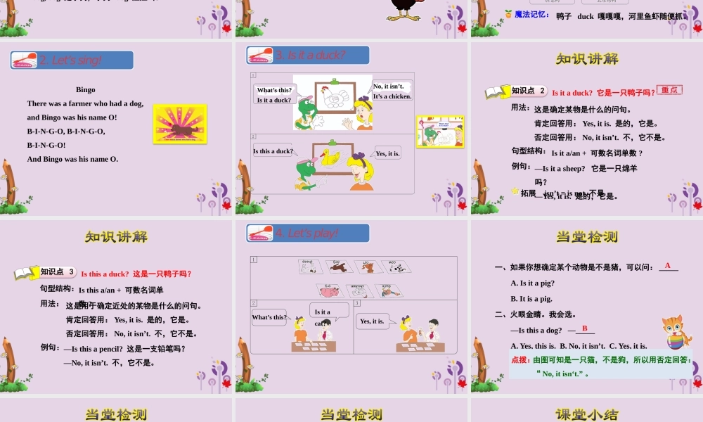 三年级英语下册 Unit 1 Animals on the farm Lesson 2 Cats and Dogs课件 冀教版（三起）-冀教版小学三年级下册英语课件