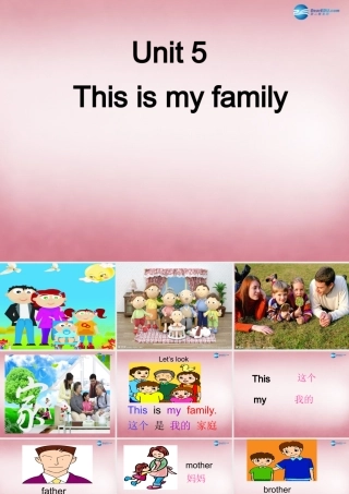 三年级英语上册 Unit5 This is my family课件6 （新版）湘少版