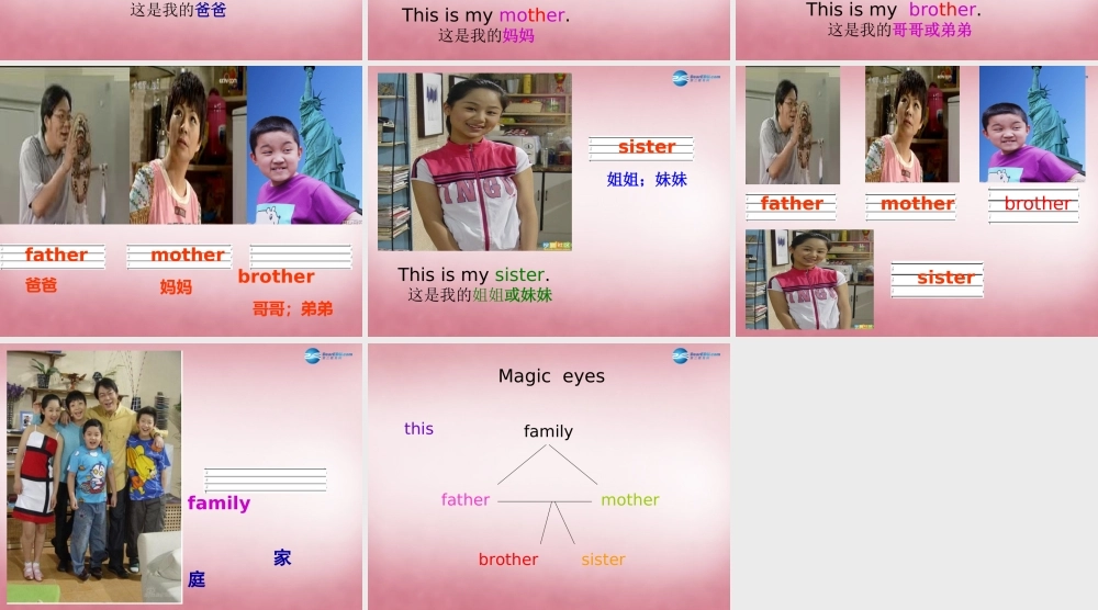 三年级英语上册 Unit5 This is my family课件8 （新版）湘少版