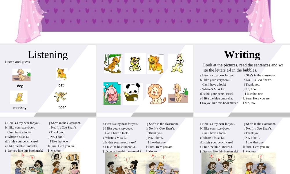 三年级英语上册 Unit5 第三课时课件 苏教牛津版