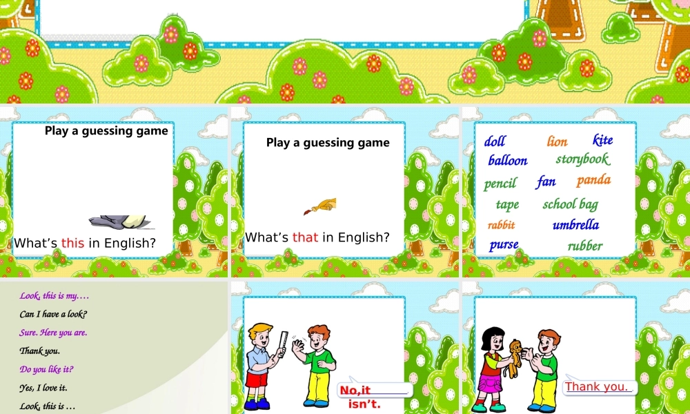 三年级英语上册 Unit5(5)课件 苏教牛津版