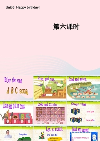 三年级英语上册 Unit6 Happy birthday第六课时课件 人教PEP-人教PEP小学三年级上册英语课件