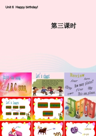 三年级英语上册 Unit6 Happy birthday第三课时课件 人教PEP-人教PEP小学三年级上册英语课件