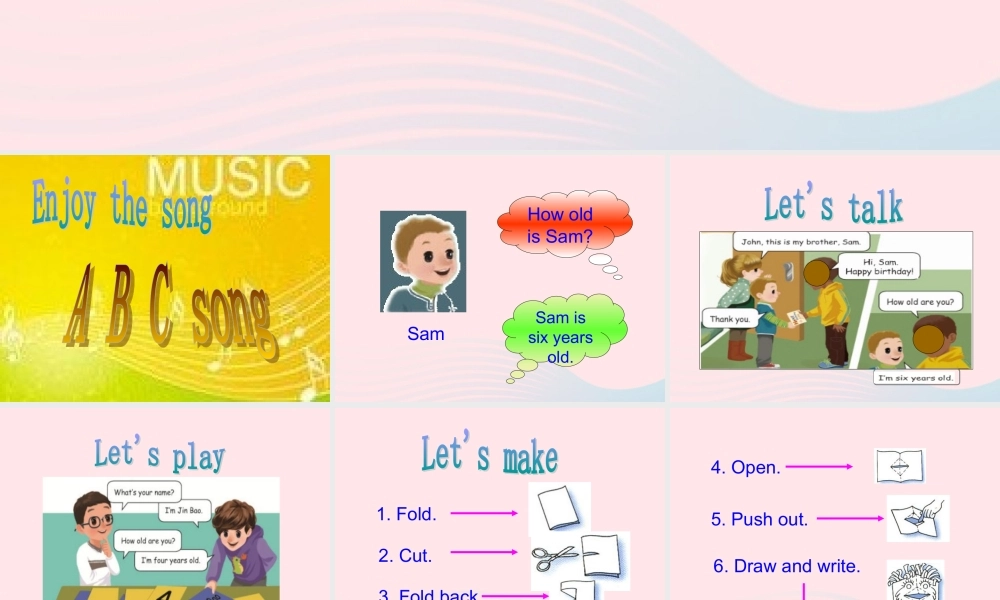 三年级英语上册 Unit6 Happy birthday第四课时课件 人教PEP-人教PEP小学三年级上册英语课件