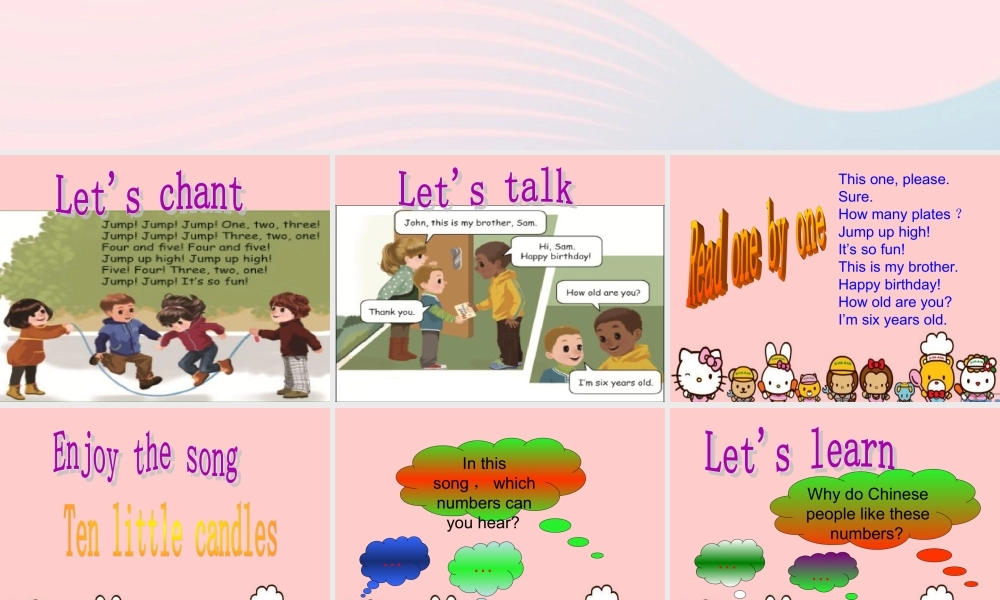 三年级英语上册 Unit6 Happy birthday第五课时课件 人教PEP-人教PEP小学三年级上册英语课件