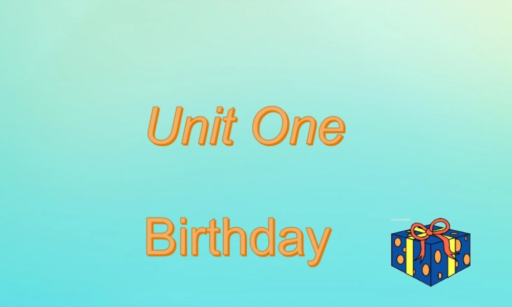 三年级英语下册 Unit 1 Birthday Part A课件3 闽教版（三起）-闽教版小学三年级下册英语课件