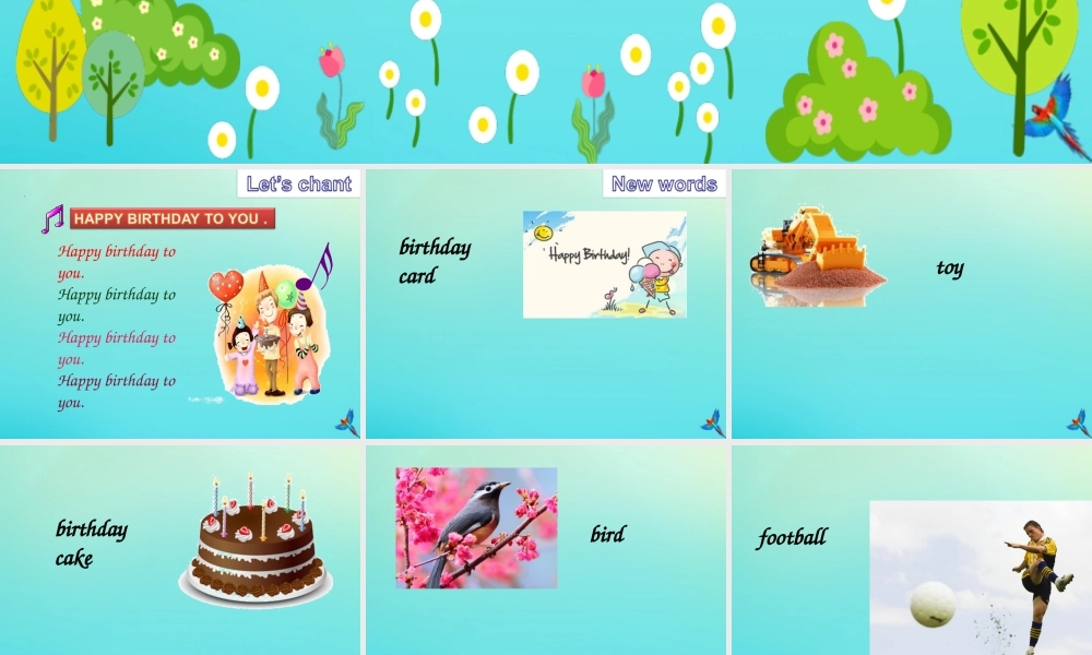 三年级英语下册 Unit 1 Birthday Part B课件1 闽教版（三起）-闽教版小学三年级下册英语课件