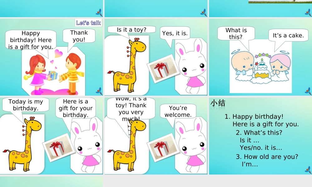 三年级英语下册 Unit 1 Birthday Part B课件1 闽教版（三起）-闽教版小学三年级下册英语课件