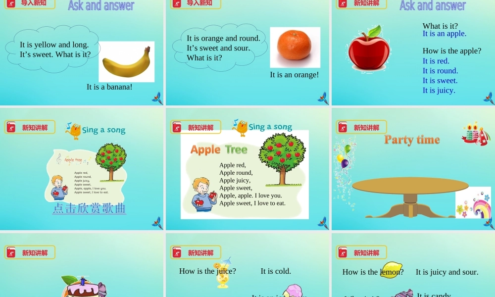 三年级英语下册 Module 1 Using my five senses Unit 2 Tastes（第3课时）课件 牛津深圳版-牛津深圳版小学三年级下册英语课件