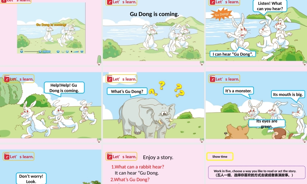 三年级英语下册 Module 1 Using my five senses Unit 3 Sounds（第2课时）课件 牛津深圳版-牛津深圳版小学三年级下册英语课件