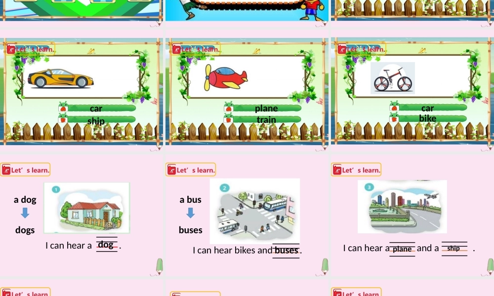 三年级英语下册 Module 1 Using my five senses Unit 3 Sounds（第3课时）课件 牛津深圳版-牛津深圳版小学三年级下册英语课件