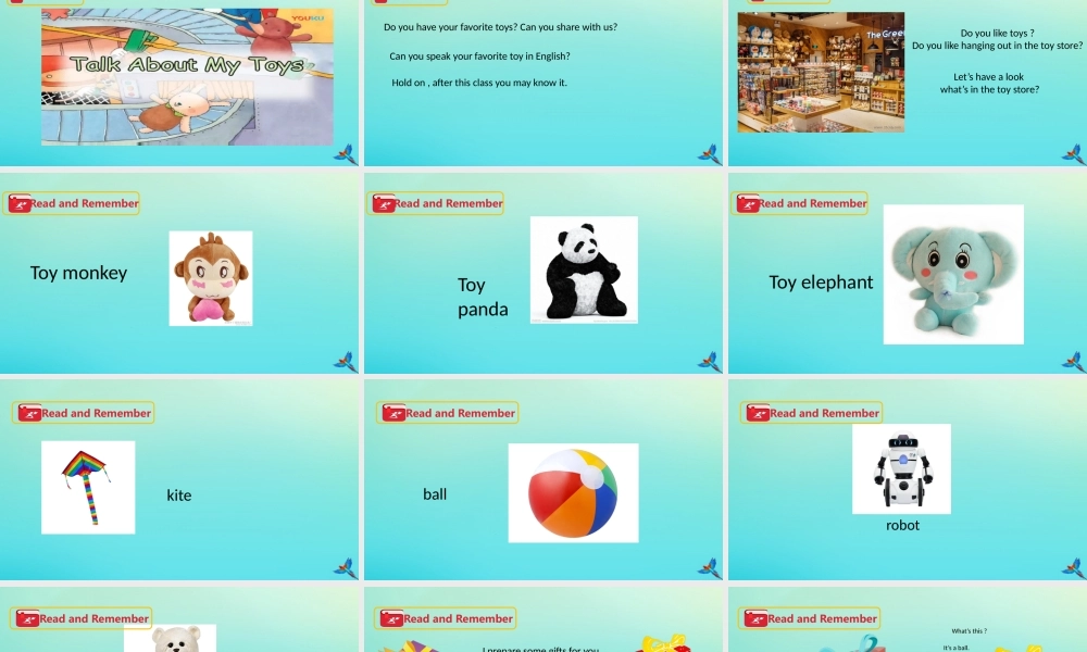 三年级英语下册 Module 2 My favourite things Unit 5 Toys（第1课时）课件 牛津深圳版-牛津深圳版小学三年级下册英语课件