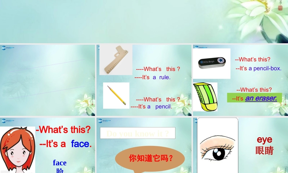 三年级英语上册 Unit9 It's a mouth课件3 （新版）湘少版