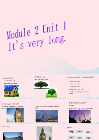 三年级英语下册 Module 2 Unit 1 It’s very long课件1 外研版（一起）-外研版小学三年级下册英语课件