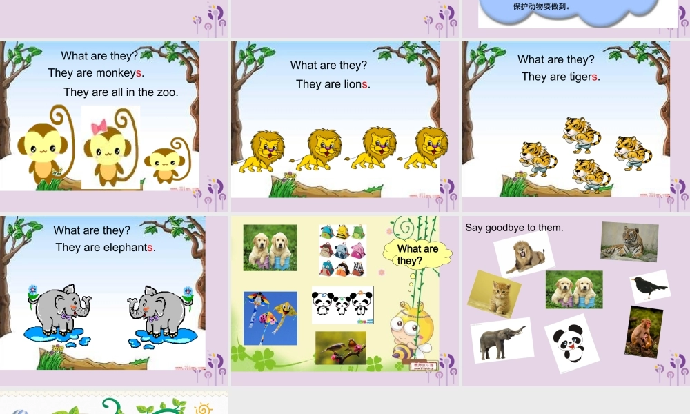 三年级英语下册 Module 2 Unit 1 They’re monkeys课件 外研版（三起）-外研版小学三年级下册英语课件