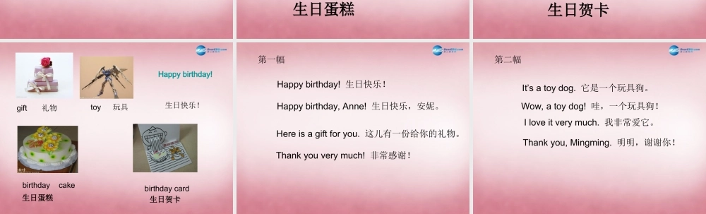 三年级英语上册 Unit12 Happy birthday课件3 （新版）湘少版