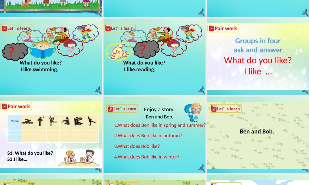 三年级英语下册 Module 3 My colourful life Unit 7 Hobbies（第2课时）课件 牛津深圳版-牛津深圳版小学三年级下册英语课件