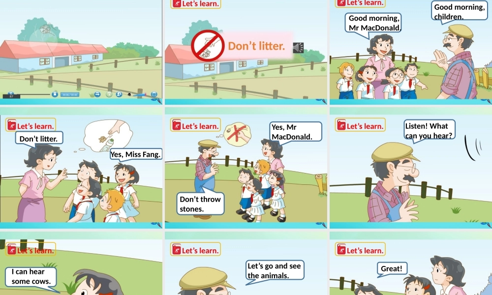 三年级英语下册 Module 3 My colourful life Unit 9 A day on the farm（第1课时）课件 牛津深圳版-牛津深圳版小学三年级下册英语课件