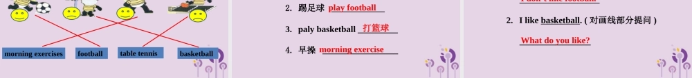 三年级英语下册 Module 3 Unit 1 I like football课件 外研版（三起）-外研版小学三年级下册英语课件