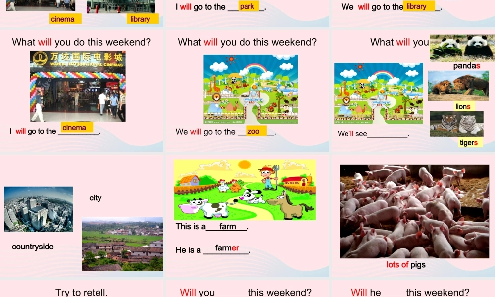 三年级英语下册 Module 3 Unit 1 We'll go to the zoo课件2 外研版（一起）-外研版小学三年级下册英语课件