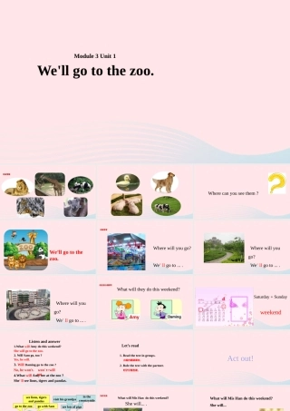 三年级英语下册 Module 3 Unit 1 We'll go to the zoo课件3 外研版（一起）-外研版小学三年级下册英语课件