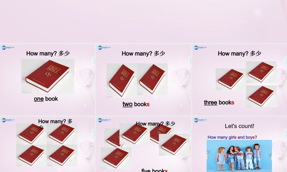 三年级英语上册《Lesson 4 Numbers 1-5》课件 （新版）冀教版